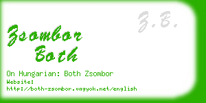 zsombor both business card